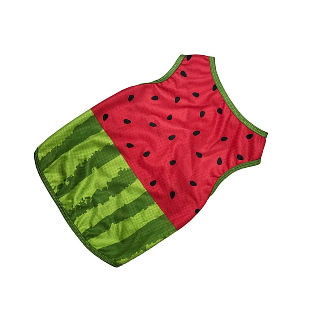 Gilet Rafraîchissant pour Chien, Motif Pastèque, Taille L, Soie | Confortable et Respirant, pour Activités Intérieures ou Extérieures, Modèle Xl
