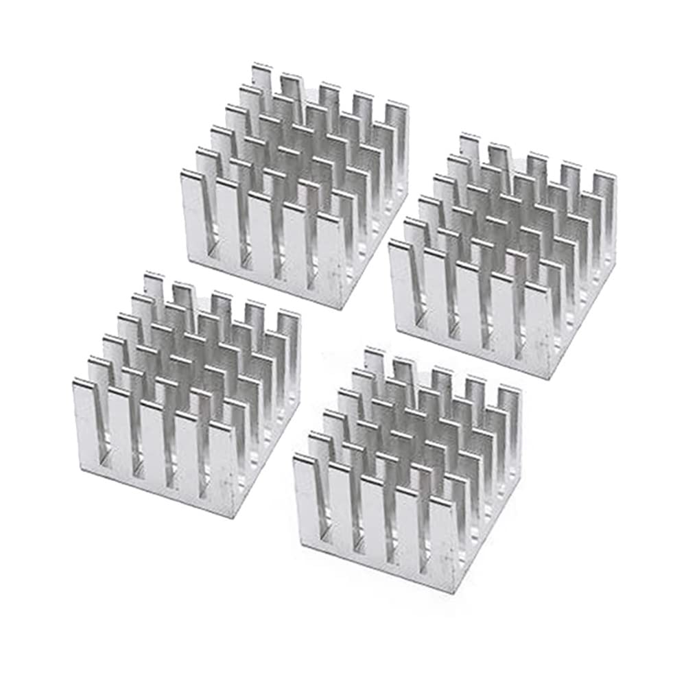 Ventole 20Pcs 20x20x15mm Dissipatore di Calore in Alluminio IC Dissipatore di Calore Aletta di Raffreddamento Radiatore for CPU Componente di Alimentazione LED Accessori di Raffreddamento
