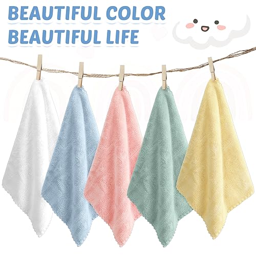 Newwiee 50 Pack Baby Burp Cloths 20''x10'' Absorbent Burping Cloths for Girl Boy Large Baby Rags Towels for Newborn Essential(Colorful)4