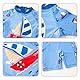 Tyidalin Jungen Badeanzug Einteiler Baby Schwimmanzug UV-Schutz Kinder Badebekleidung Bademode mit Sonnenhut, Hellblau, 92-98 (Etikette 4)