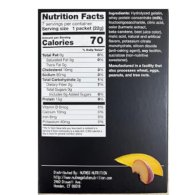 PROTIFIT - High Protein Peach Mango Fruit Drink 3 Pack, 15g Protein, Low Calorie, Sugar Free, Ideal Protein Compatible, 7 Servings Per Box, (3 Pack)