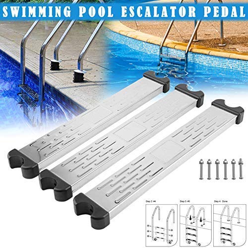 Reeseiy Swimming Pool Pedal Stainless Steel Anti Slip Head Crossbar Chic Steps Replacement Accessories 1 Pcs Sale Garden Daily Use Product (Color : Colour, Size : 1 pcs)