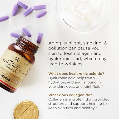 Solgar Collagen Hyaluronic Acid Complex, 30 Tablets - Hydrolyzed Type 2 - image 5