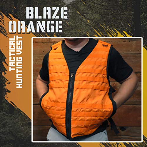 Illusion Systems The Tactical Molle System Hunting Vest - Hunting Gear - Outdoor Apparel - Deer, Bird, Duck & Turkey Hunting- OSFA-Solid Orange