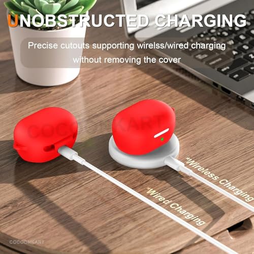 Image of Soft Silicone Case Cover for Bosee New QuietComfort (2024) -Red