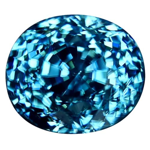 Zircon bleu naturel 2.93 ct : oubliez les pierres synthétiques avec cette gemme ovale