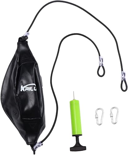 Miniatura 9 de CLISPEED 2 Sets Bag Professional for Exercise Ball Workout Punching Elastic Black Punch Sports Hooks Ing Needle Agility Hanging Red Swivel Muay