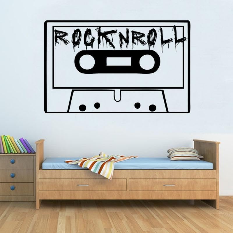 Adhesivo decorativo vintage para pared de dormitorio de niños, vinilo extraíble para decoración del hogar, 64 x 44 cm