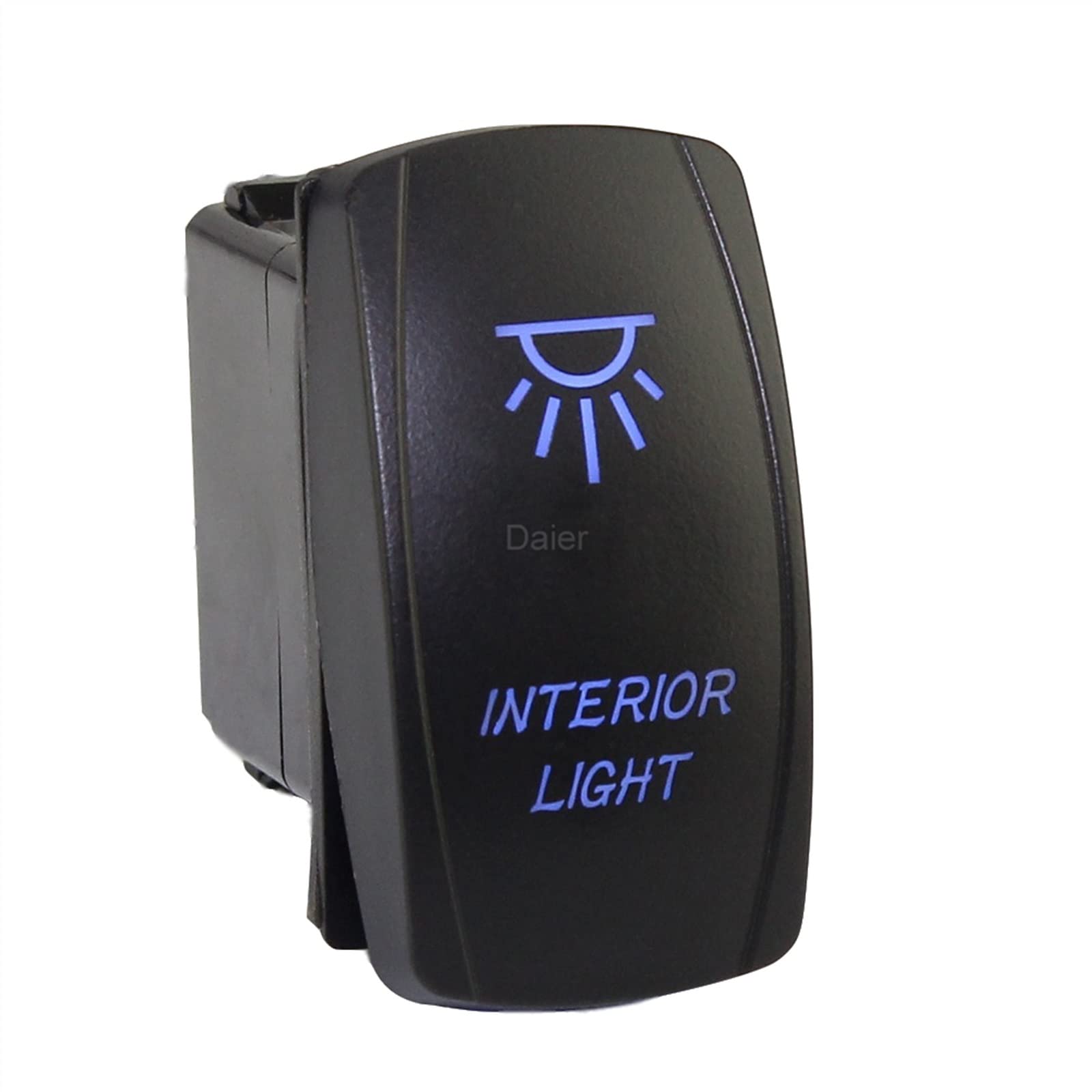 Interrupteur de commande 12V double LED pour tableau de bord - 7