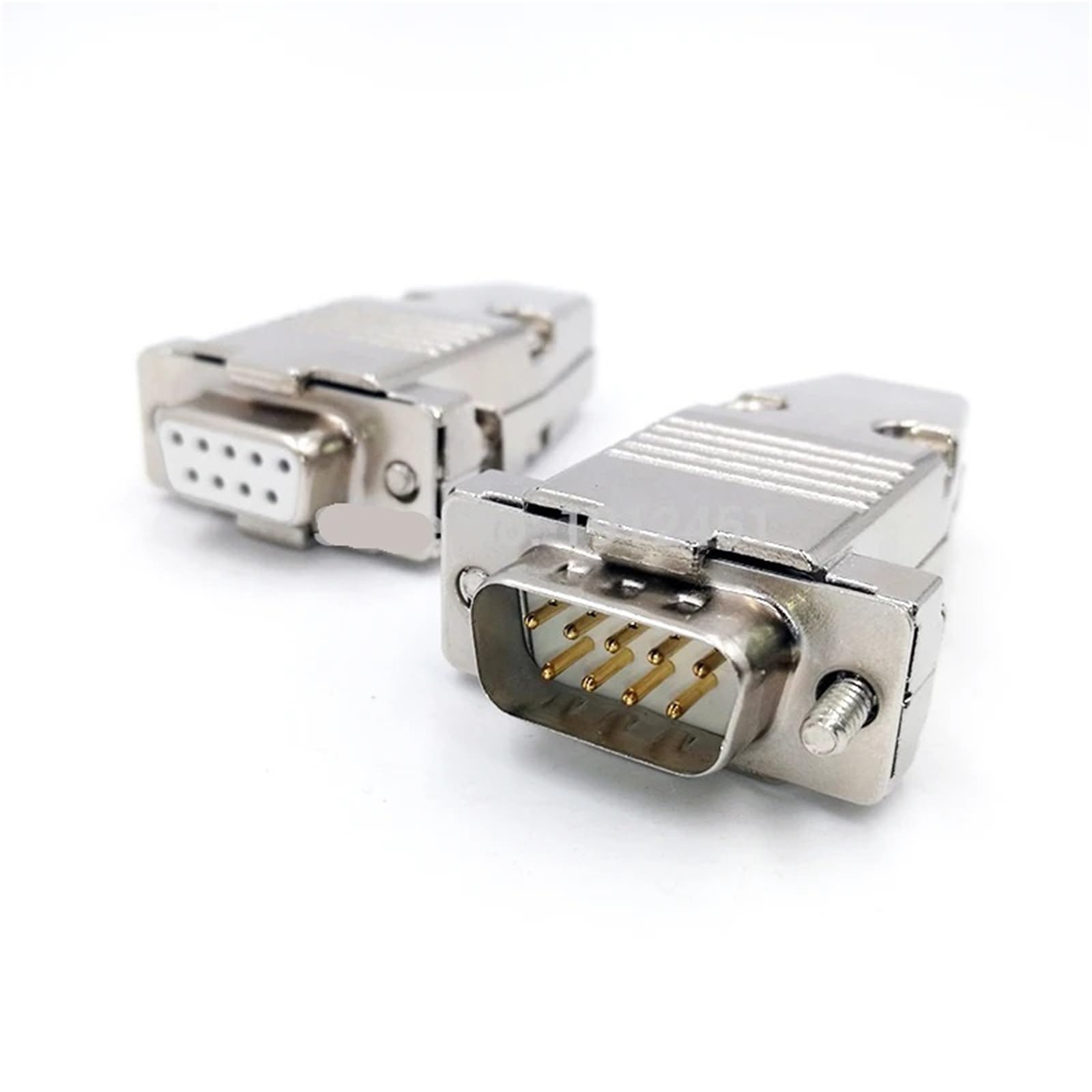 Conector VGA DB9 hembra de 9 pines para cable de datos RS232 con carcasa metálica resistente 3