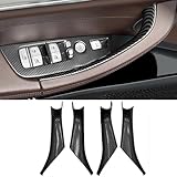 CHUANGHUI 4PCS Car Door Pull Cover Fit for BMW X3 G01 2018-2023, X4 G02 2019-2024 Interior Door Handle Protective Decorate Covers 20i 30i 30e (Carbon Fiber Color)