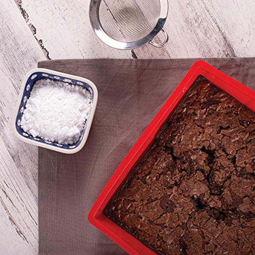 Mrs. Anderson's Baking 43636 9-Inch Square Cake Pan, Non-Stick European-Grade Silicone #TOP4