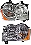 Garage-Pro Head lamp Compatible with 2008-2010 Jeep Grand Cherokee Assembly Halogen Passenger and Driver Side