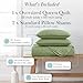 Southshore Fine Living, Inc. Quilts, Queen Size Set, Pet Hair Resistant Bedding, Soft Coverlet Queen Size/Full, Quilt Set with 2 Pillow Shams, Lightweight Full Bedspread, Sage Green