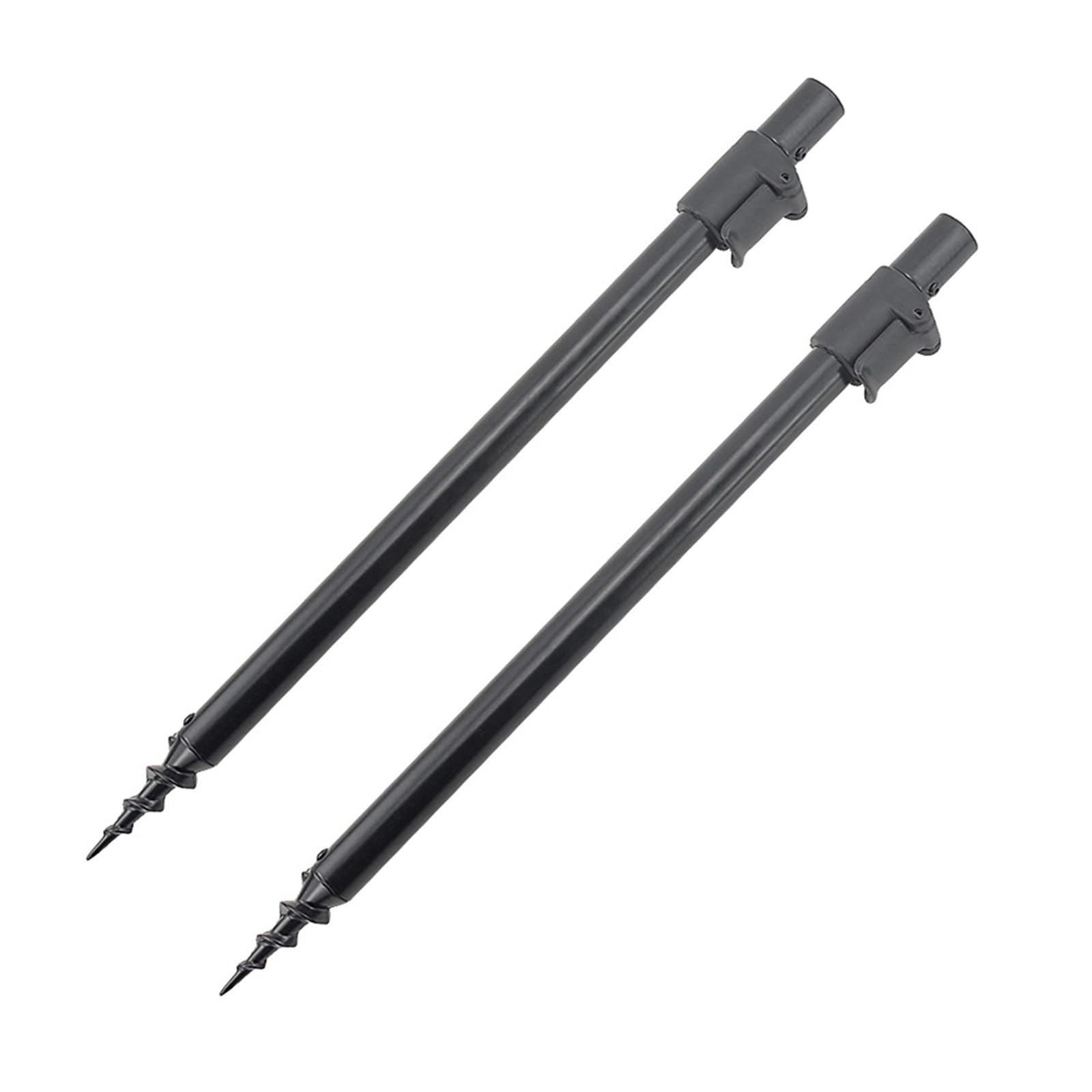 LADFRTYU Boat Fishing Rod Holder 2 Piece Carp Fishing Bank Sticks Bankstick Aluminium Rod Pod Support Accessories(40-60cm)