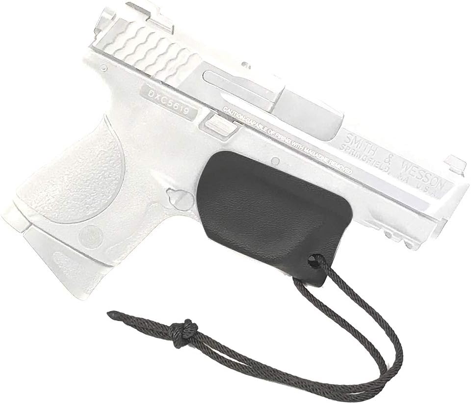 Sheath Trigger Guard Holster Black With Paracord - Minimalist Pocket Safety Cover for Glock, Ruger, Smith and Wesson, Springfield, Taurus, Sig and More