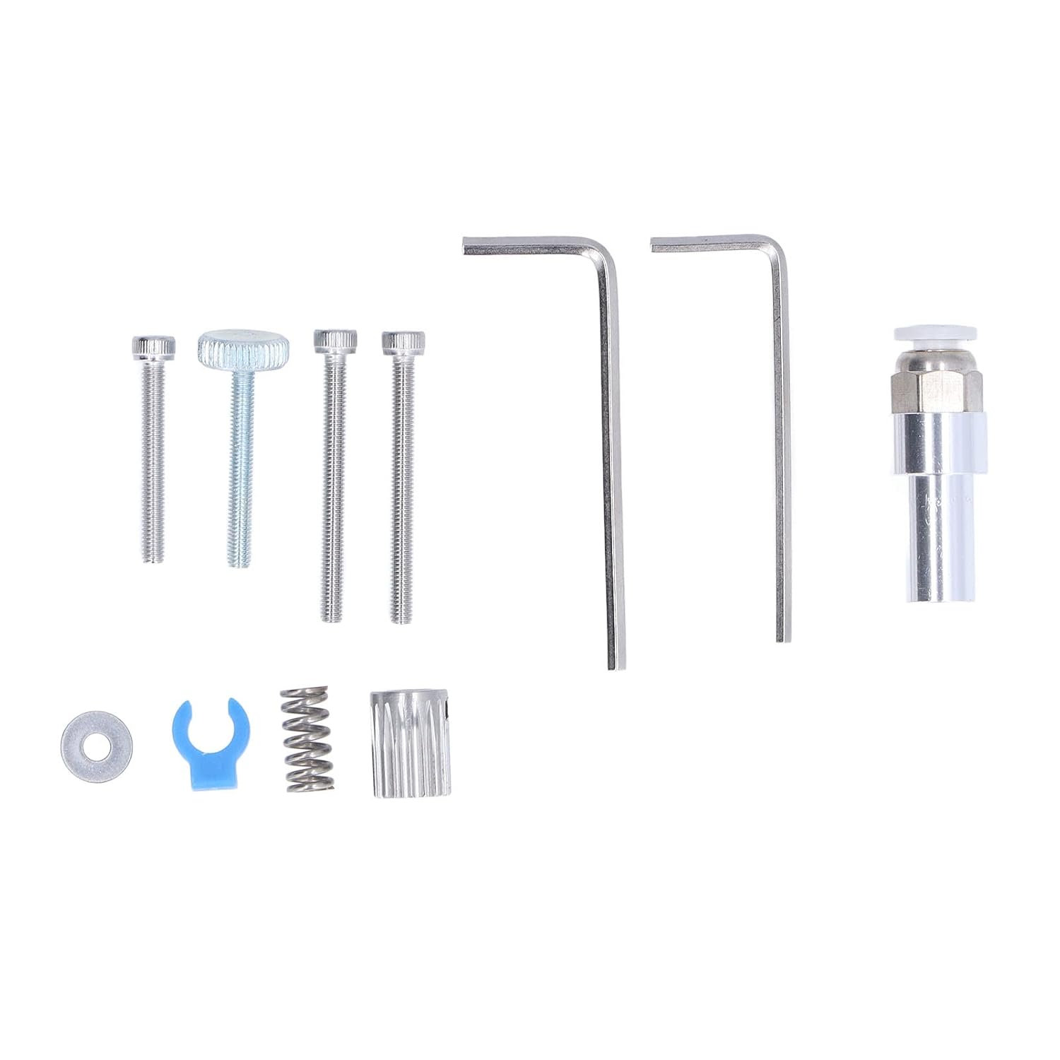 review Hardened Steel Silver Dual Gear Extruder MK8 3D Printer Accessory Replacement Part for Prusa I3 Mk3(Left Hand)