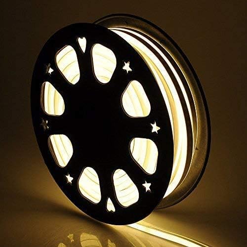Tira de luces LED de neón blanca suave, tira flexible de neón DC12V LED para decoración de interioresexteriores, uso de iluminación comercial y