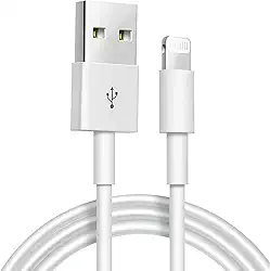Cabo USB para Lightning Reforçado 1M, Compatível com iPhone 6 7 8 X Xs 11 Se 12 Xr 13 14 Pro Max – Carregamento Turbo e Transferência de Dados