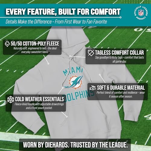Image of Team Fan Apparel NFL Gameday Hoodie Pullover Sweatshirt for Men and Women | Officially licensed NFL Gameday fleece pullover - kangaroo pocket, ribbed cuffs, drawstring hood, unisex fit