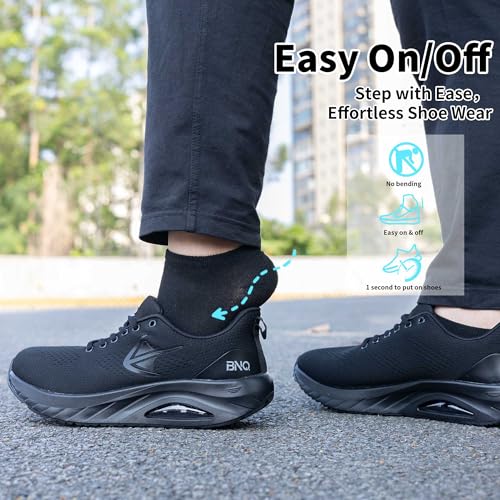 PERSOUL Mens Wide Toe Box Shoes Running Fashion Sneakers Athletic Tennis Walking Shoes with Arch Support for Gym Jogging Workout US 8-134