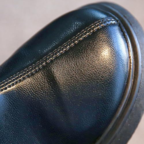 Girls Ankle Boots Kids Toddler Winter Classic British Style Dress Shoes Casual Shoes Vintage Booties with Side Zipper4