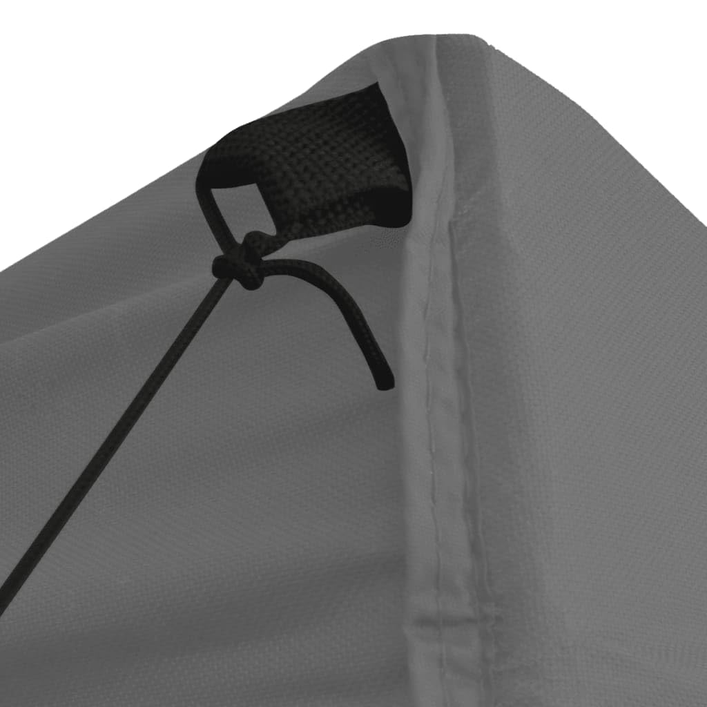 Markiza typu Pop-up 3 x 3 m, antracyt, z 4 ściankami | Stalowy stelaż malowany proszkowo, dach z tkaniny Oxford 600D z powłoką PCW, odporny na wodę i promieniowanie UV