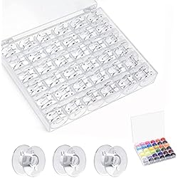 Bobinas Para Maquina De Coser 36 piezas bobinas para máquina de coser,Carretes de Máquinas de Coser de Plástico Transparente con Caja,Carretes Bobinas De Plástico para Brother Cantante