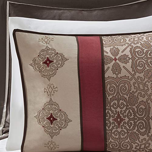 Image of Madison Park Essentials Queen Comforter Set, 24 Piece Room in a Bag Red