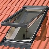 Aogley Dachfenster für Hausdächer, Dachfenster mit Notausstieg, Dachfenster für schräge Flachdächer, Dachfenster für Wintergärten für Keller/Garage/Schuppen/Scheunen(LxW 100x100cm/39x39in)