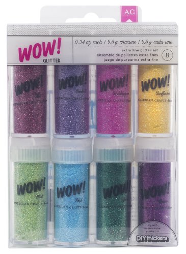 American Crafts 8-Pack Wow Extra Fine Glitter, Everyday 3