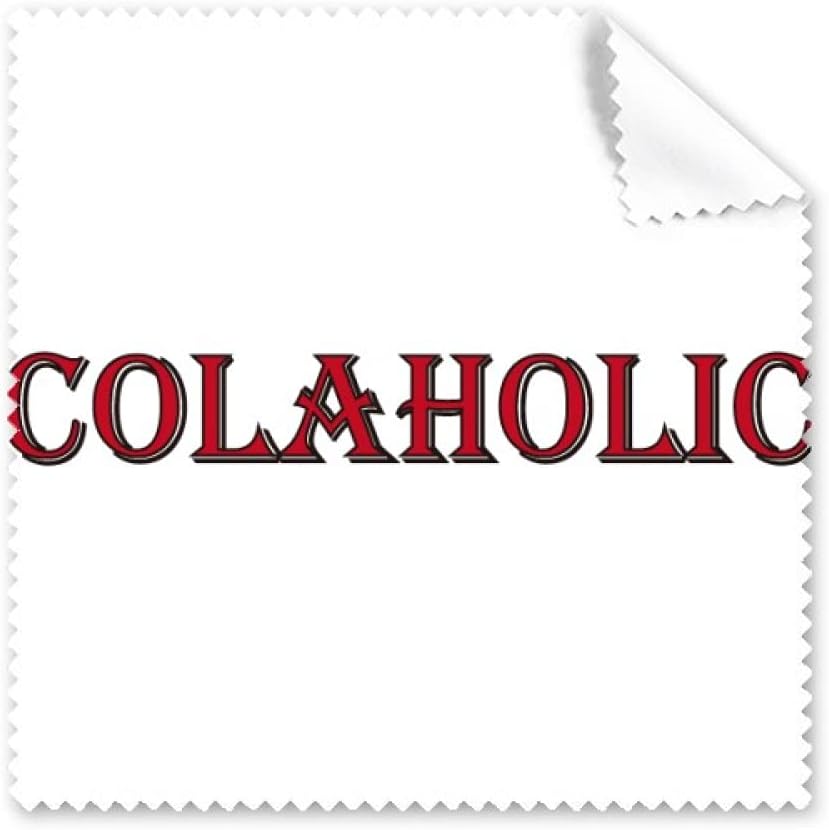 Stylish Word Colaholic Art Deco Gift Fashion Cleaning Cloth Phone Screen Glasses Cleaner 5pcs
