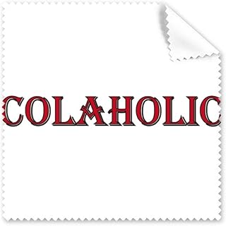 Stylish Word Colaholic Art Deco Gift Fashion Cleaning Cloth Phone Screen Glasses Cleaner 5pcs