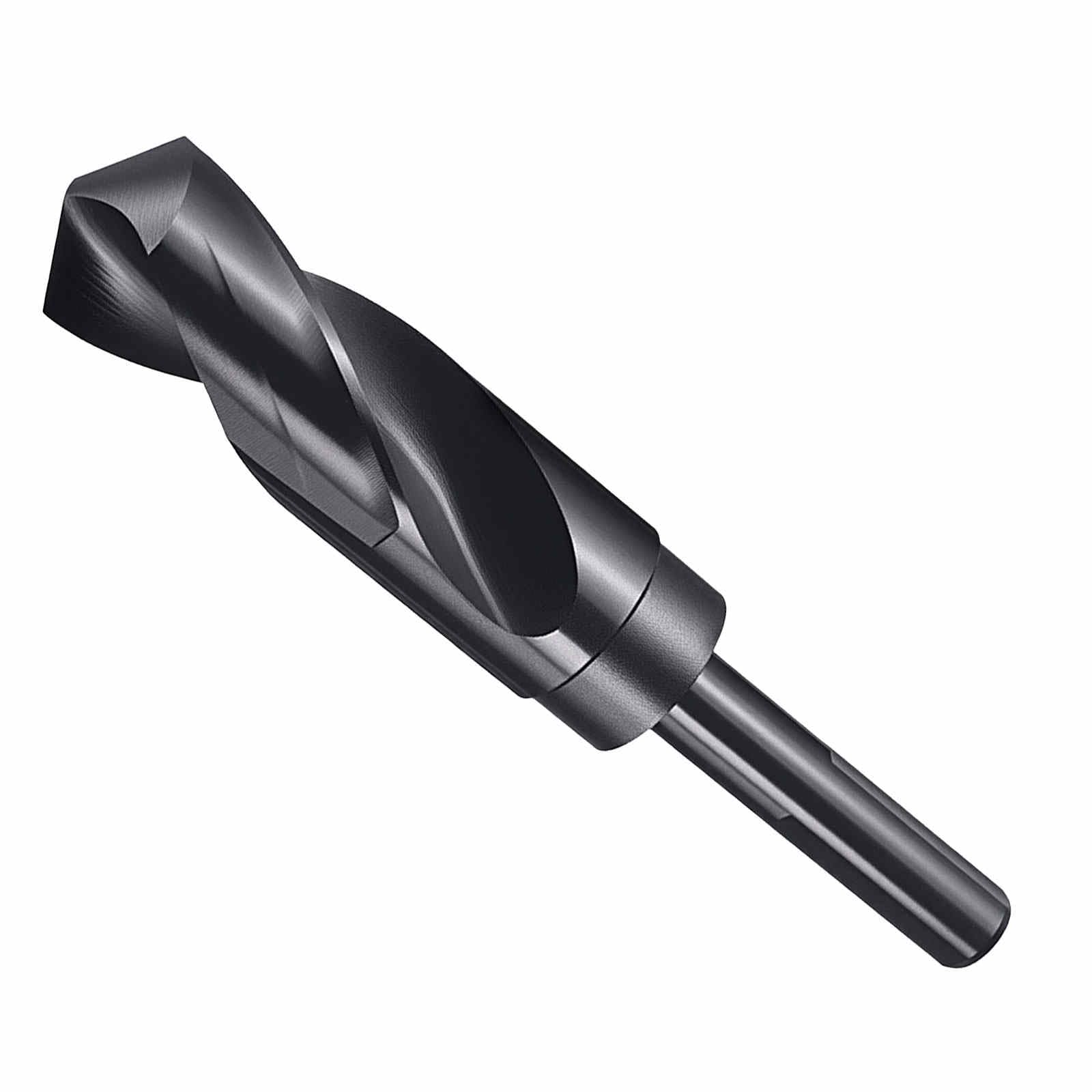 CoCud Drill Bit, 27mm Cutting Diameter, 1/2" Reduced Shank 3-Flat 4341 HSS Nitriding Black 118° Cutting Angle Bits