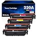 Produktbild 220A (W2200A) Kein Chip Toner Kompatible für HP 220A 220X Color LaserJet Pro MFP 4302dw 4302fdw 4202dw 4202dn 4302fdn W2200A W2201A W2202A W2203A (Schwarz Cyan Gelb Magenta,4er-Pack)