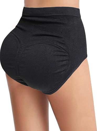 Almohadillas para mujer ropa interior acolchada con levantamiento de glúteos cintura alta realzador de cadera faja moldeadora con control de abdomen