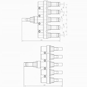 BAYM M C 4 Solar Panel T Branch 5 to 1 5M/F + 5F/M Cable Connector Solar Wire Connector T-Type T5 Coupler Combiner(1 Pair)