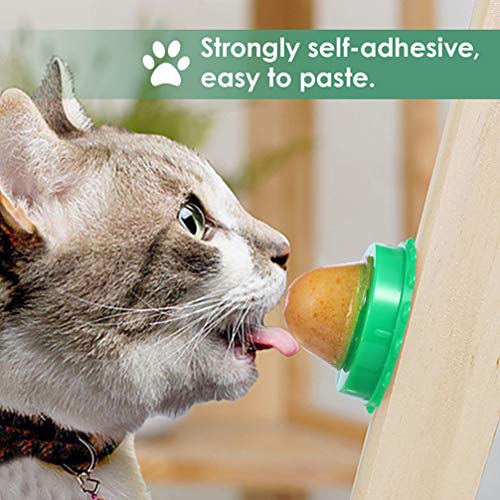 Scicalife 2 peças lanches para gatos e doces, lambendo lanches, bola de açúcar, erva de gato, petisc