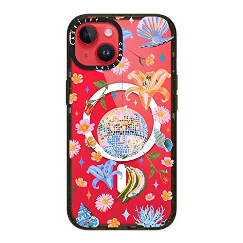 Coque iPhone 14 MagSafe Casetify Disco Magic Noir