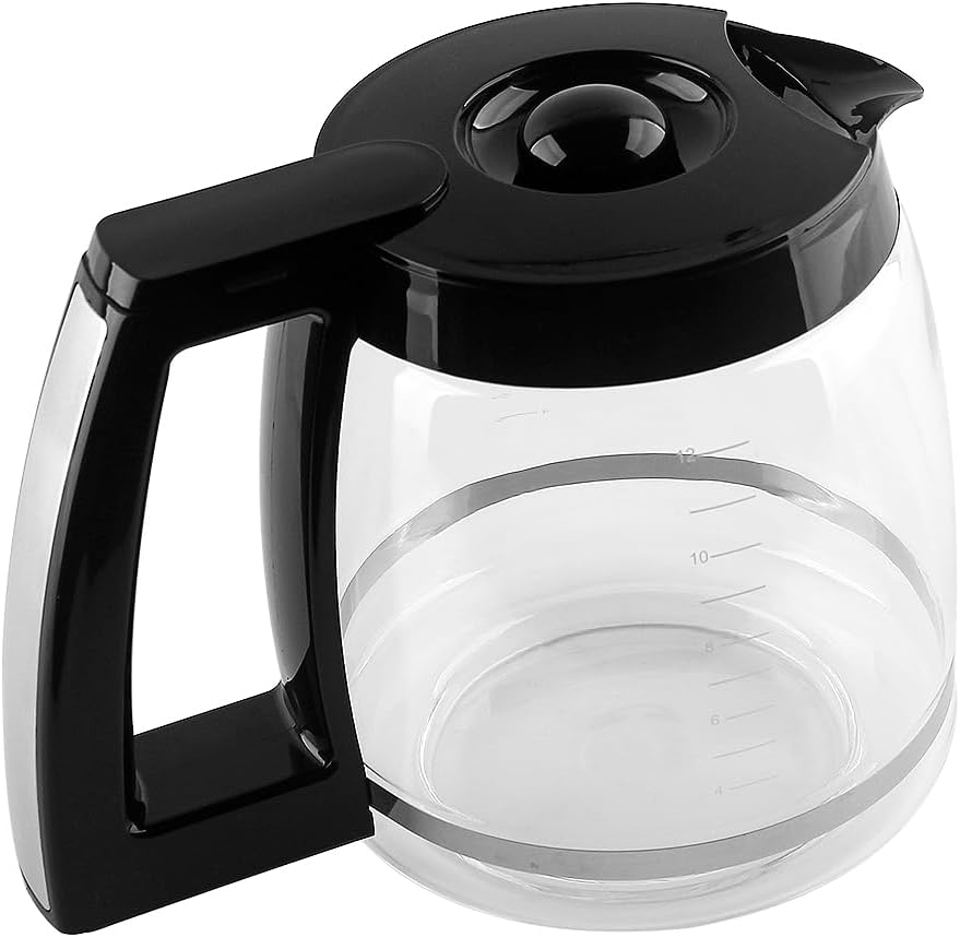 Anbige Replacement Parts 12-Cup Glass Carafe, Compatible with Cuisinart Coffee Maker DCC-1200, CHW-12, DGB-400, SS-12 - Image 2