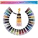 Acrylic Paint Set for Painting, 24 Vibrant Acrylic Colors 20ml for Canvas, Wood, Fabric, Leather, Cardboard, Paper and Crafts