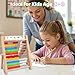 Gotoofun Wooden Abacus for Kids Math, Counting Toys for Toddlers Montessori Counters Beads Tools Preschool Homeschool Essentials with Sticks and Number Alphabet Cards