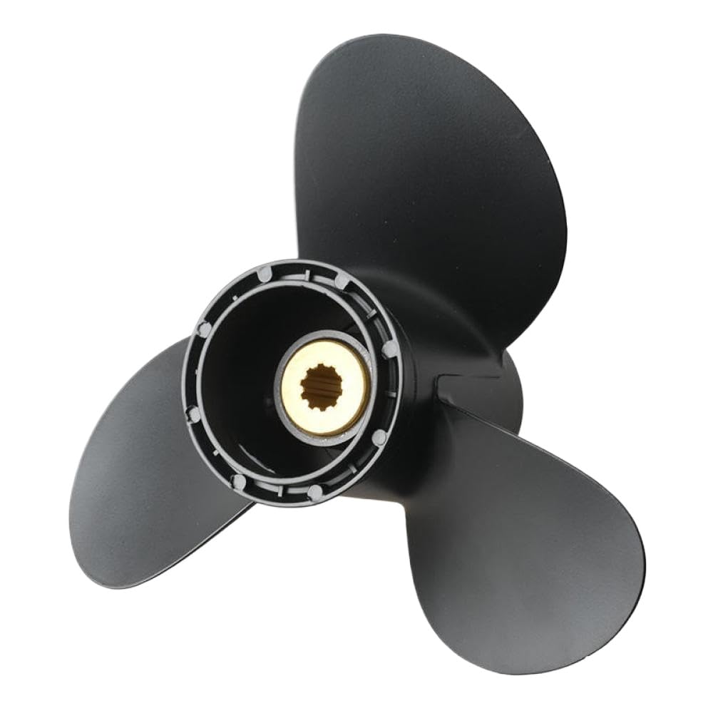 58100-93733-019 Elica fuoribordo 9.25x10 Vite in alluminio 3 10 Spline Marine Compatibile con parti marine motore 8/9.9/15/20HP per codice prodotto 58100-93733-019