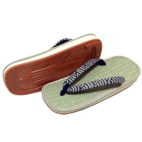 Edoten Made in Japan Setta Sandals. Rush Grass Amezoko Rubber Sole. Dyed Thong.2