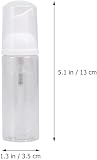 Healifty 12Pcs Foam Pump Bottle 50ml, Refillable Empty Travel Size Soap Dispenser, Leakproof Foaming Handwash Container for Lash Cleanser, Shampoo & Cosmetics, Airport Approved, White - 2