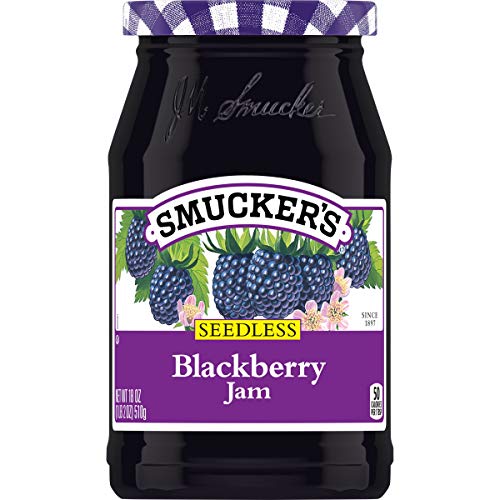 Confiture de mûres sans pépins Smucker's lot de 6 pots pour tartines gourmandes
