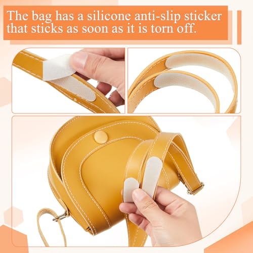 36 Pcs Stop Strap Slips Non Slip Purse Strap for Shoulder Bag Tote Bag, 18 Large and 18 Small Sizes Transparent Anti-Slip Stickers, Gummy Stick-ons to Stop Purse from Slipping Down4