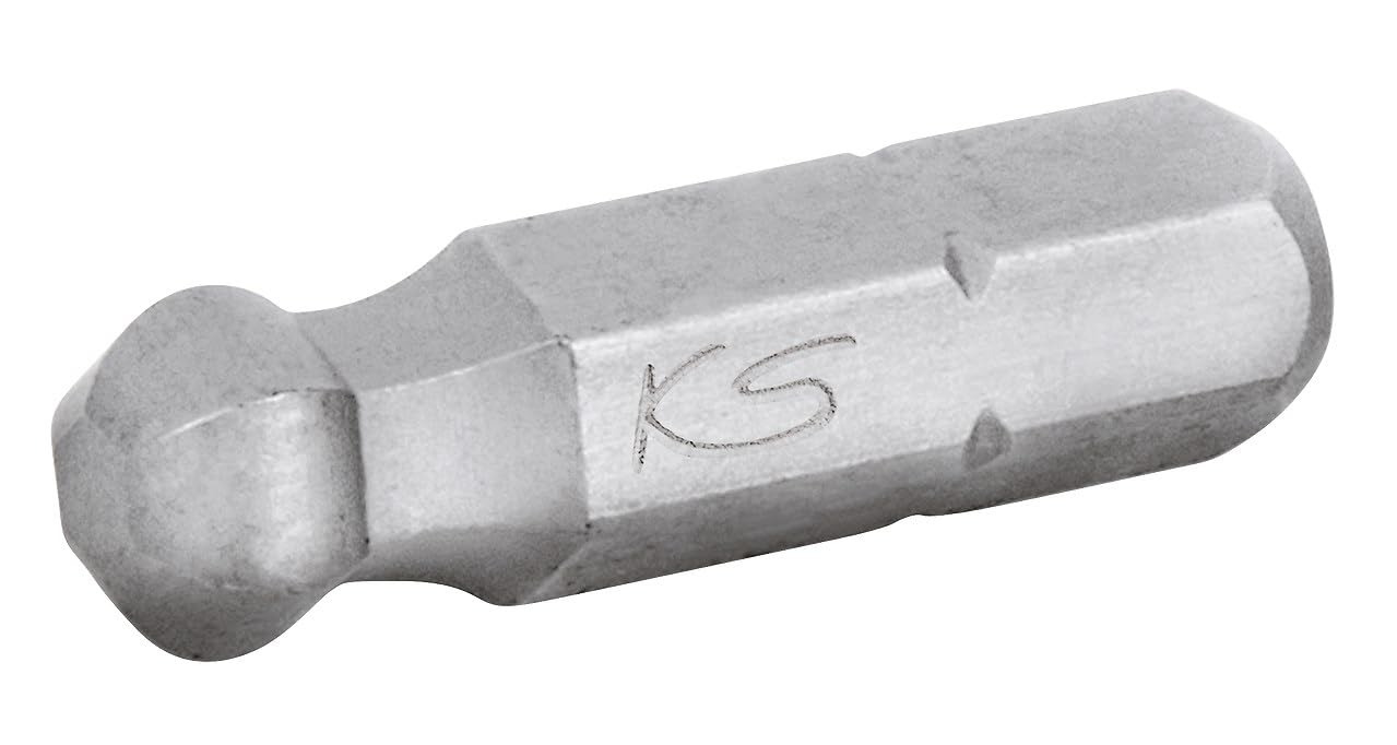 KS TOOLS 911.3704 1/4" Bit hex, 25mm, with ball end, 4mm
