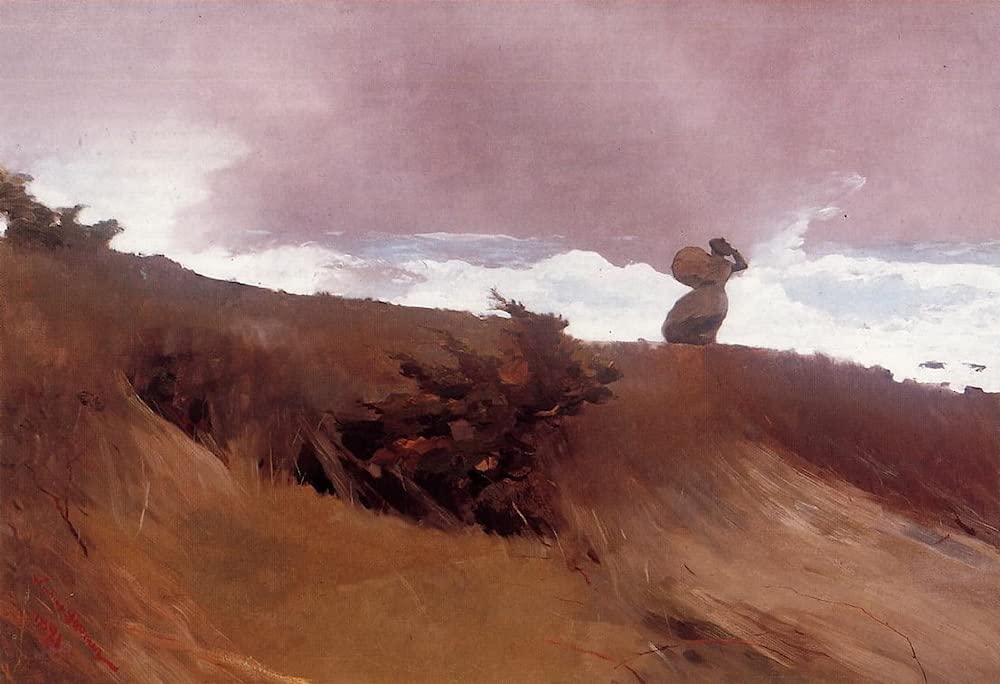 SERENDIPITP Retro Picture Poster Wall Art Pictures Painting the West Wind by Winslow Homer Wall Art Canvas Print for Wall Decor 60x90cm