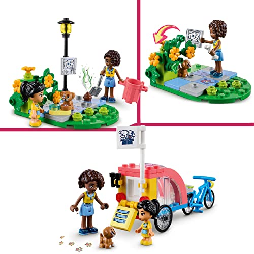 Friends Bici di Soccorso dei Cani, Giochi per Bambini per la Cura degli Animali Domestici con Animale Giocattolo e 2 Mini Bamboline, Personaggi Serie 2023 41738 - Lego - Immagine 5